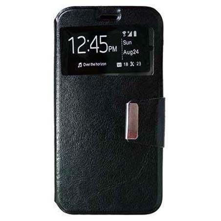 Funda de piel Orange Dive 50 libro con ventana S-View color negro