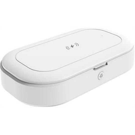 Cargador inalámbrico con caja esterilizadora blanco