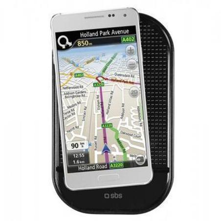 Soporte adhesivo antideslizante SBS para salpicadero del coche negro